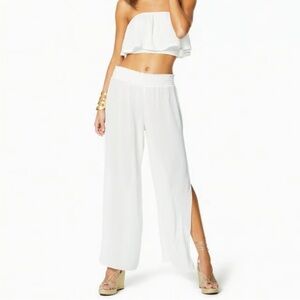 Ramy Brook White Wide Leg Pants